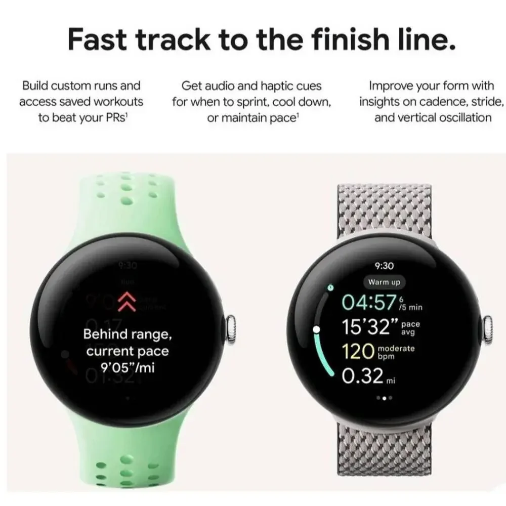Google Pixel Watch 3‎ Smartwatch 45mm Screen Smart Sports Watch GPS Fitbit Wi-Fi